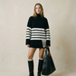 Oversized Stripe Sweater – Soft Knit with Modern Elegance