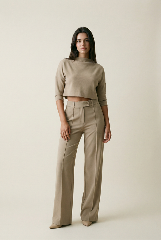 Power Allure Flared Two-Piece Set