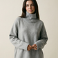 Oversized Turtleneck Sweater – Soft Minimal Knit