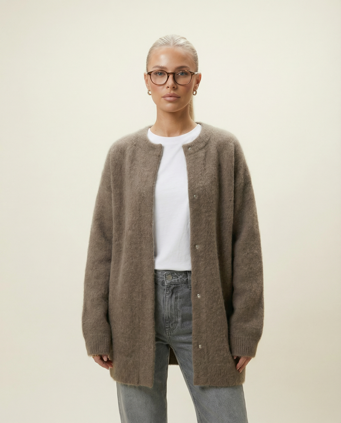 Faye Wool Knit Cardigan – Effortless Everyday Layer