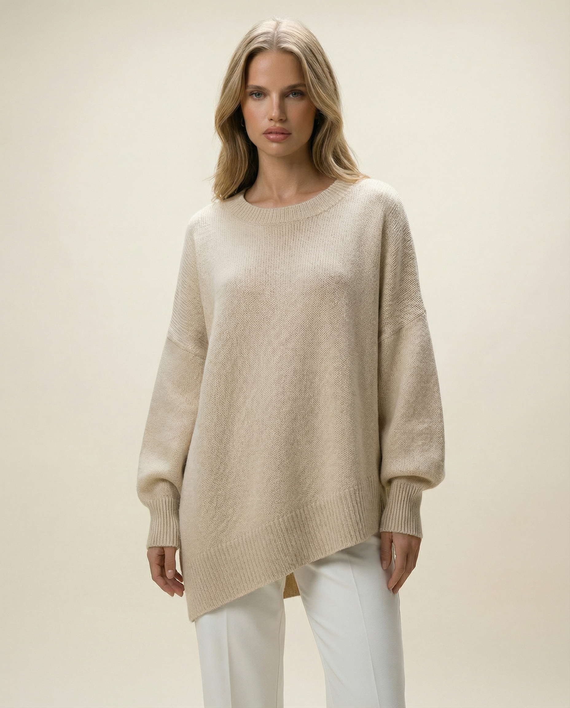 Classic Oversized Knit Sweater – Relaxed Everyday Essential