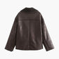 Faux Leather Jacket – Shearling-Lined Warmth with Modern Edge