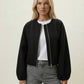 Cropped Bomber Jacket – Lightweight Minimal Layer